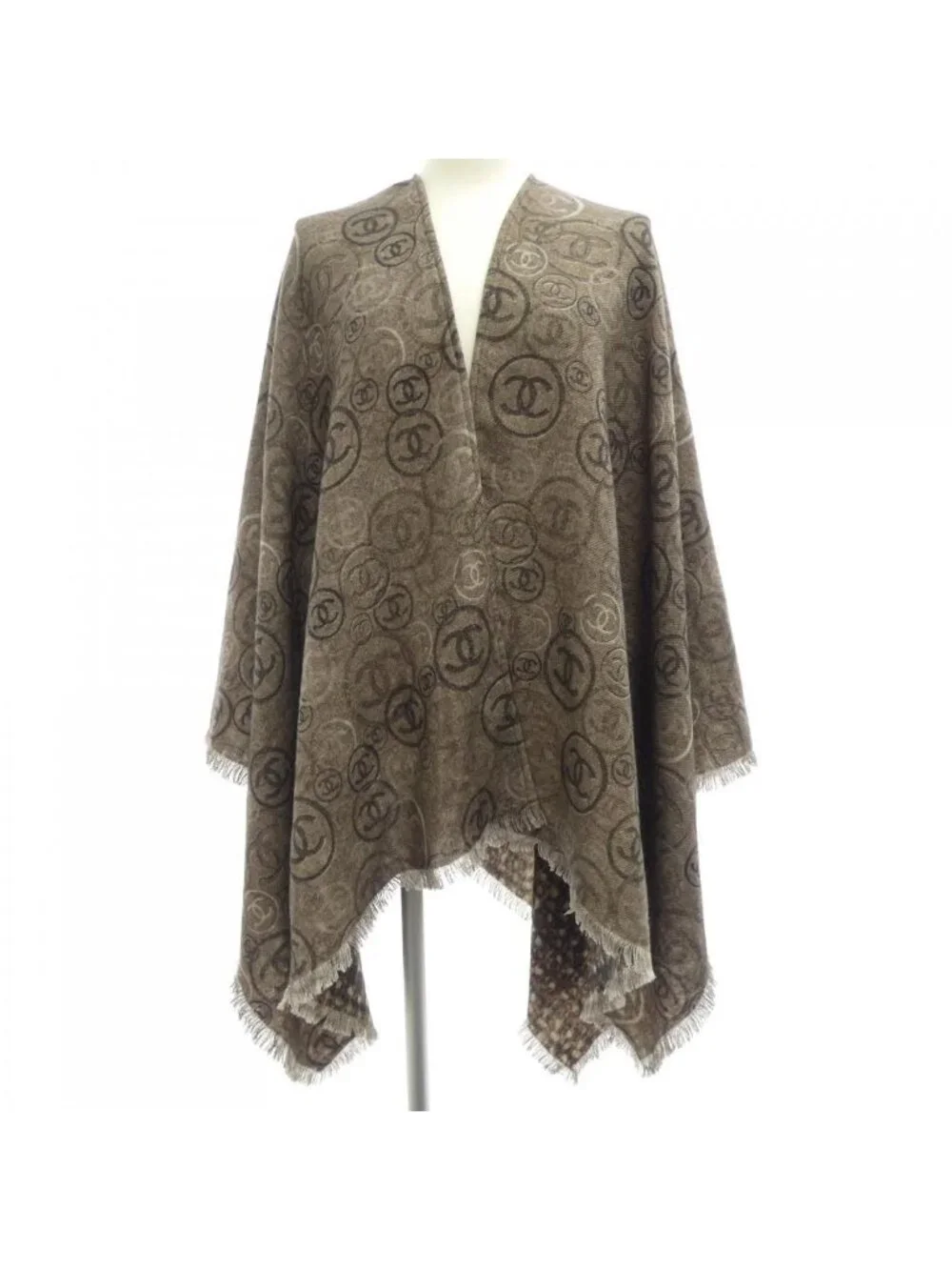 Chanel Stole Scarf Brown